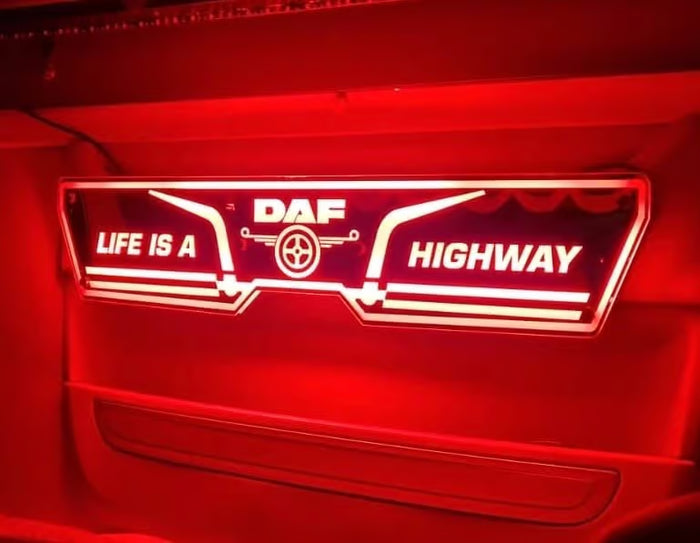 DAF LED Spiegel Achterwand - 90x20cm