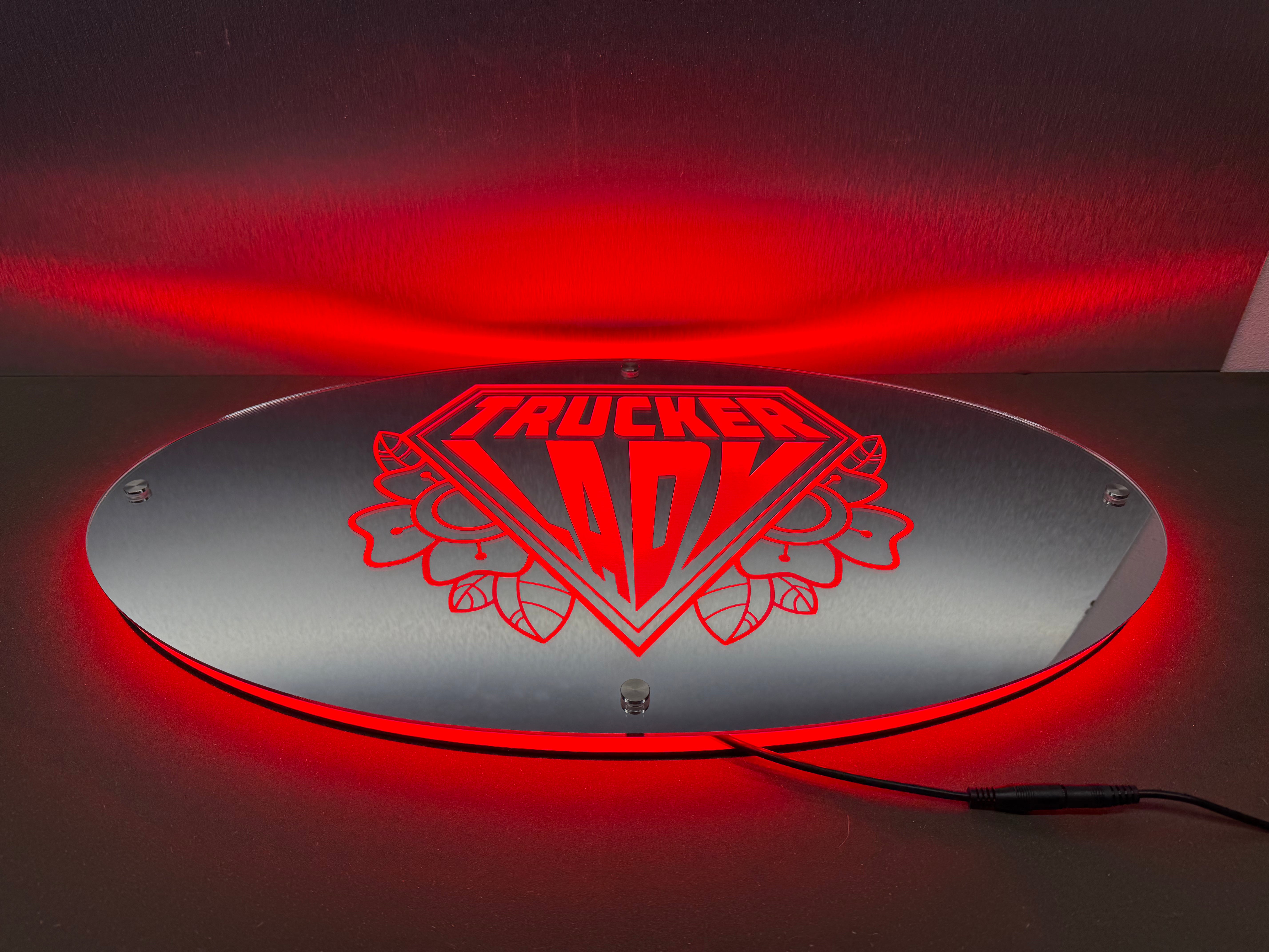 Lady Trucker Led Spiegel Achterwand