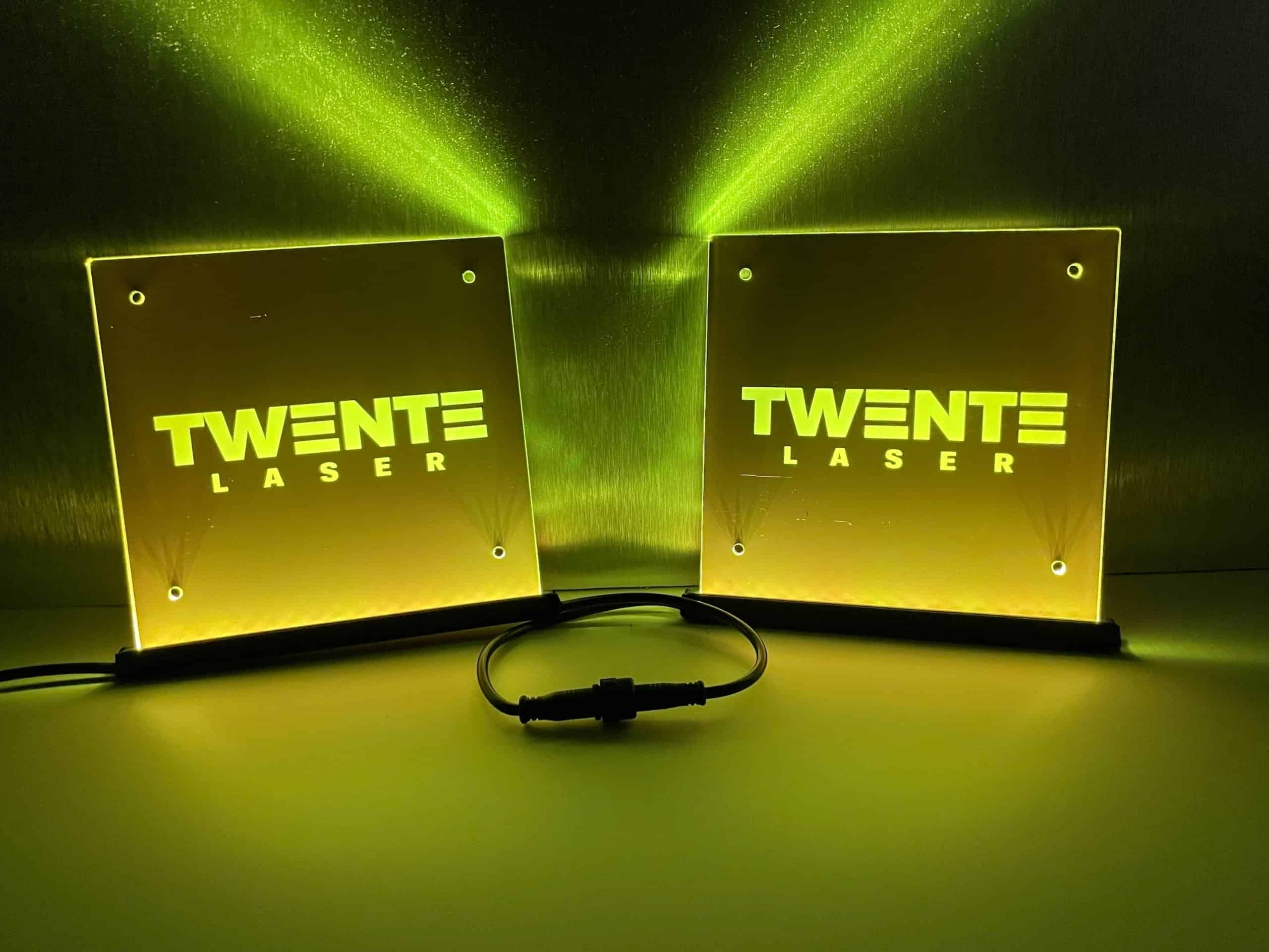 LED tray set with custom design - 15x15cm