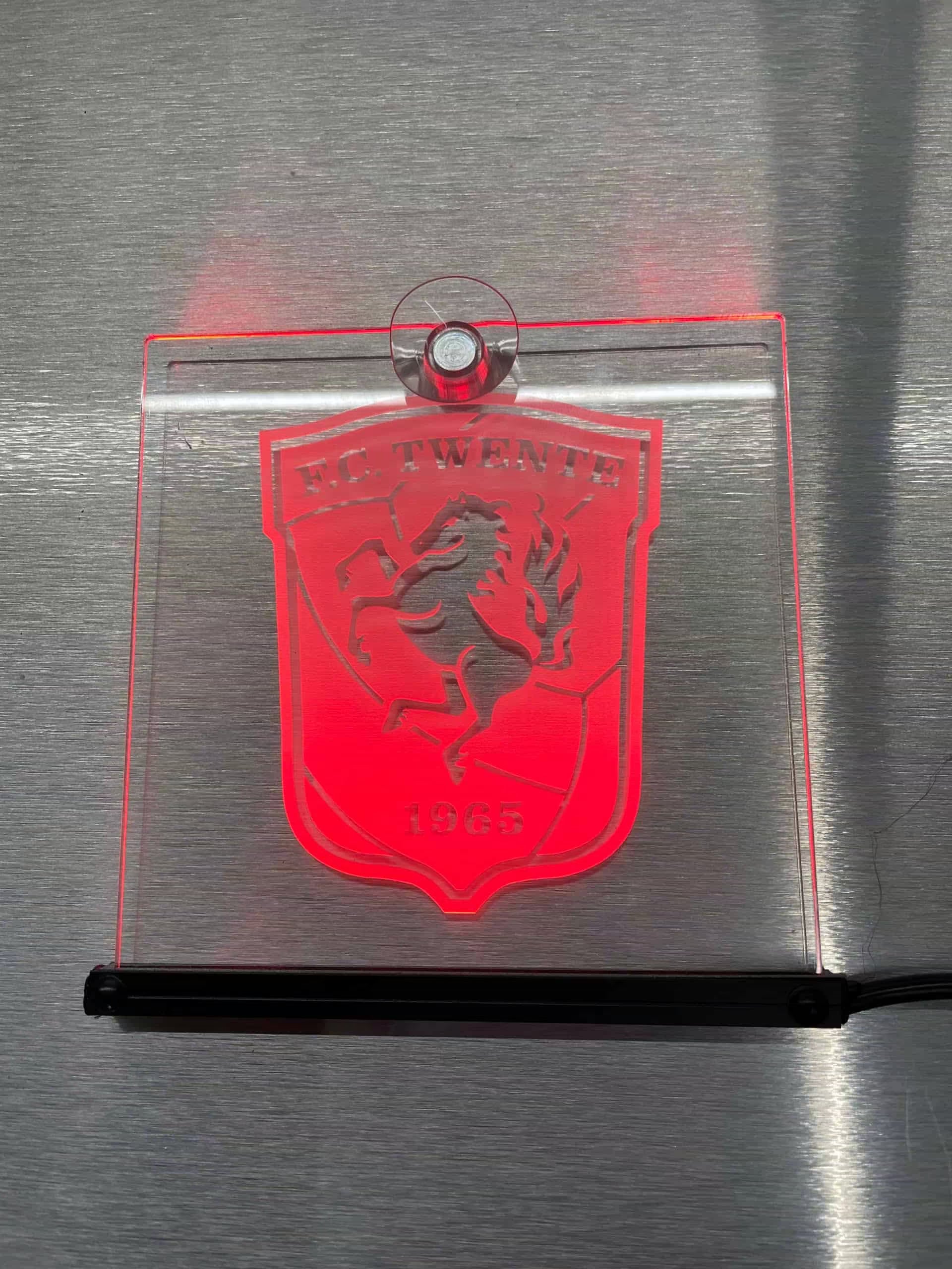FC Twente LED-Tablett-Set - 15x15cm