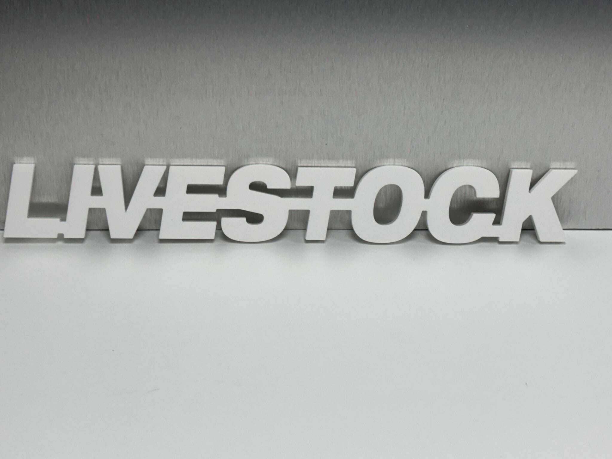 LIVESTOCK - Plexiglas Weiß - 8mm