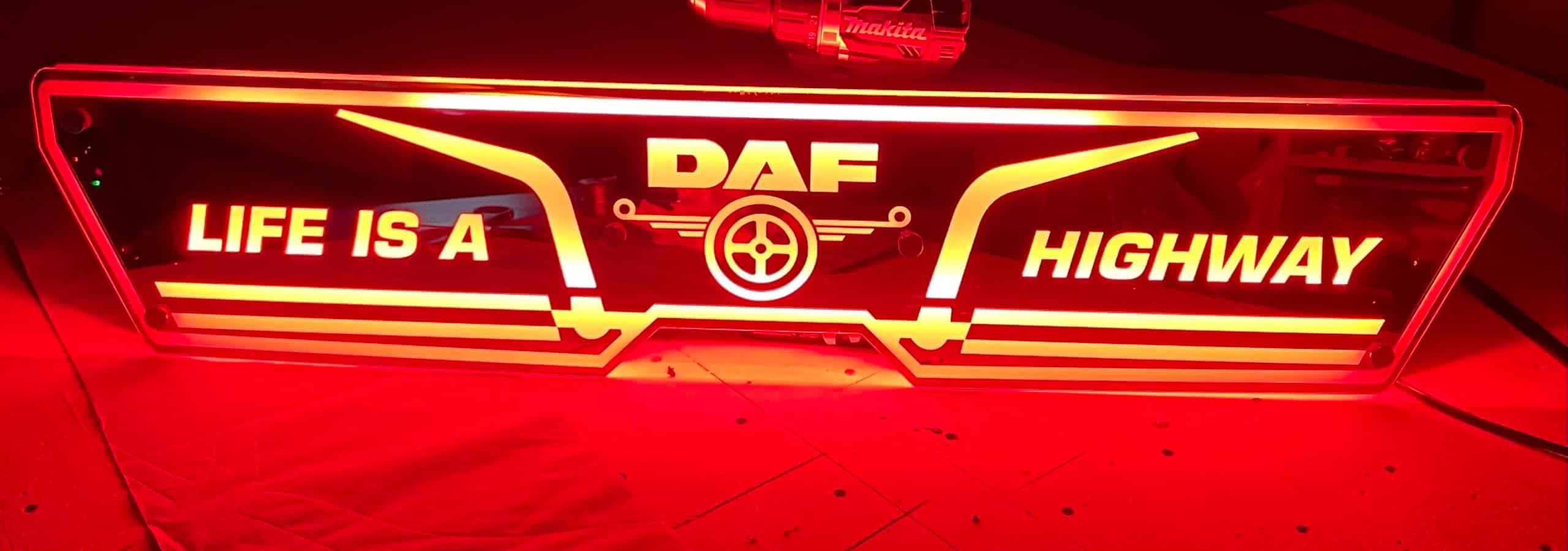 DAF LED Mirror Back Panel