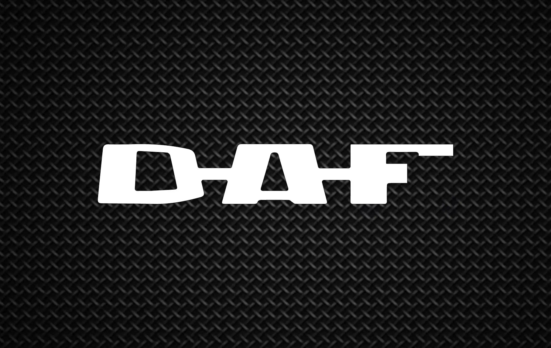 DAF Old Style Logo - Plexiglas Weiß - 8mm