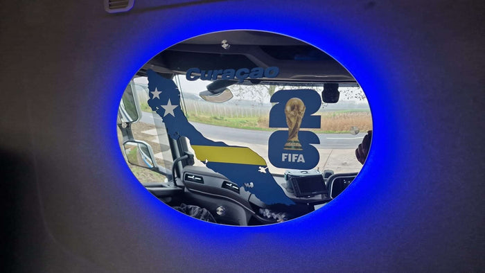 WK Curacao 26 Led Spiegel Achterwand - 50x30cm