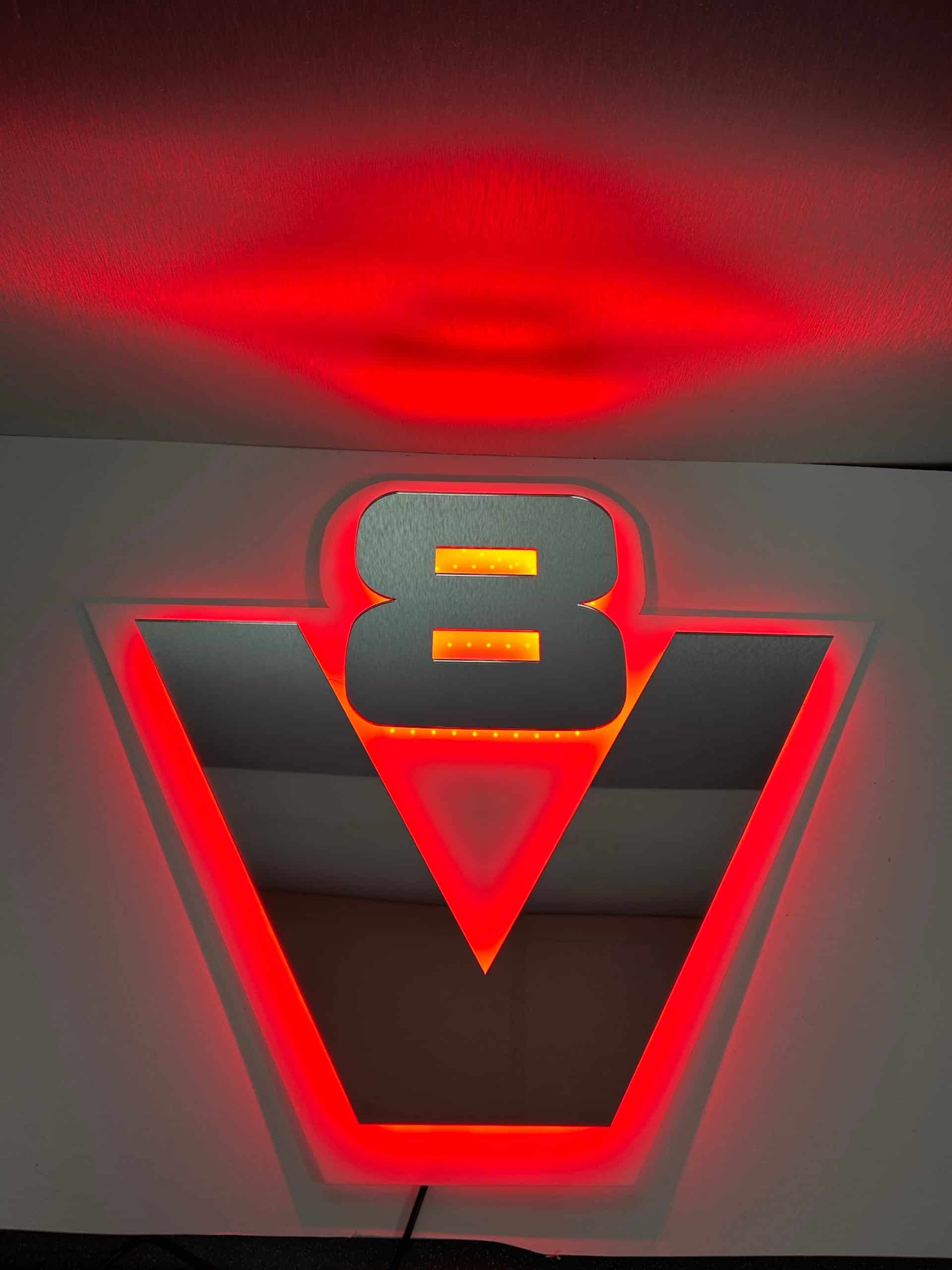 Scania V8 LED Spiegel Rückwand