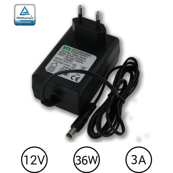 Adaptateur secteur 12 V 3 A