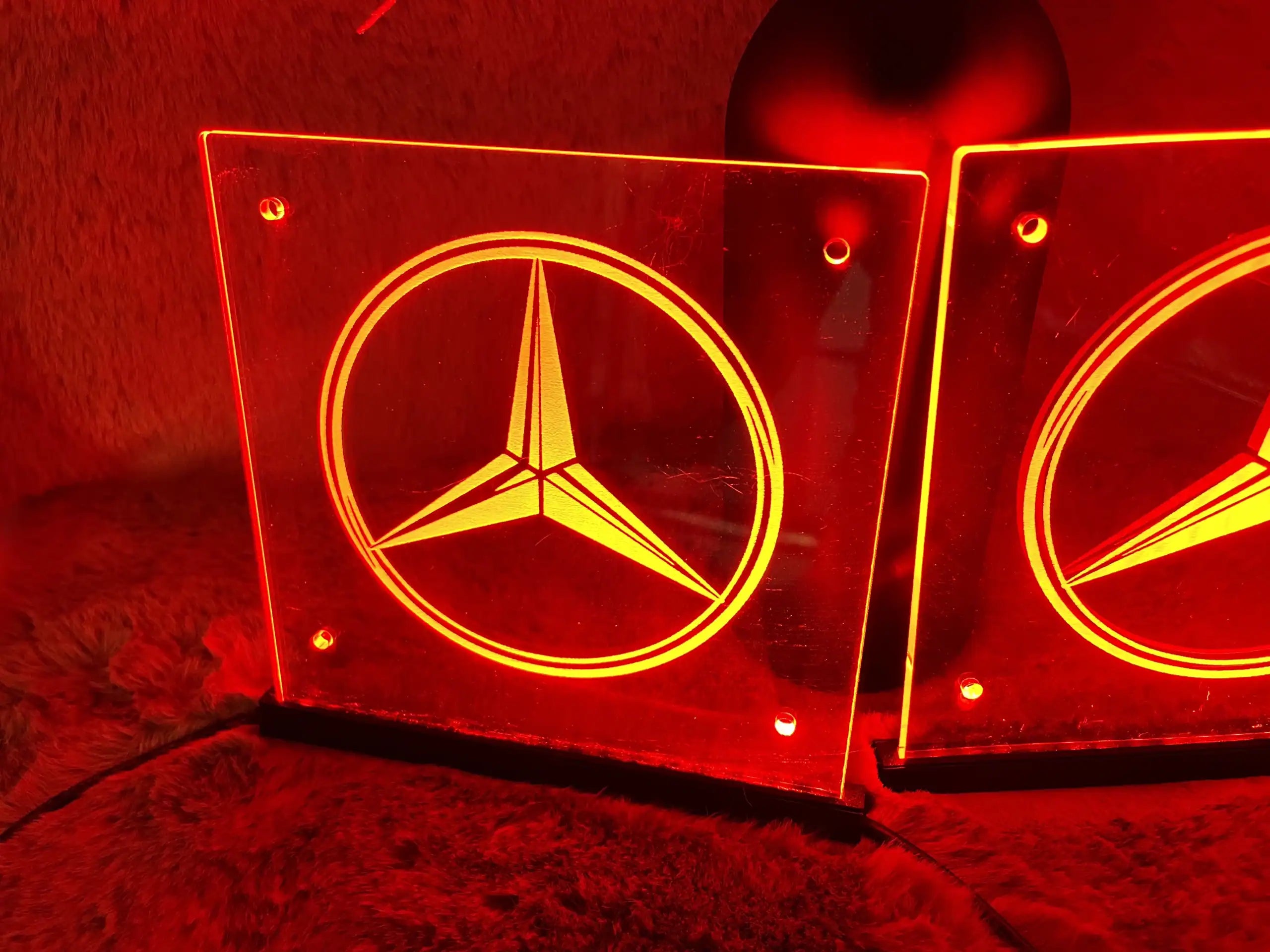 Mercedes LED Tablettset - 15x15cm