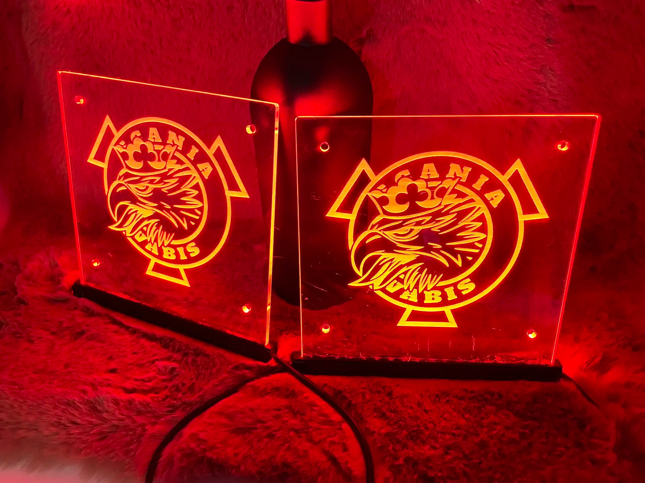 Scania Vabis LED-Tablett-Set – 15 x 15 cm